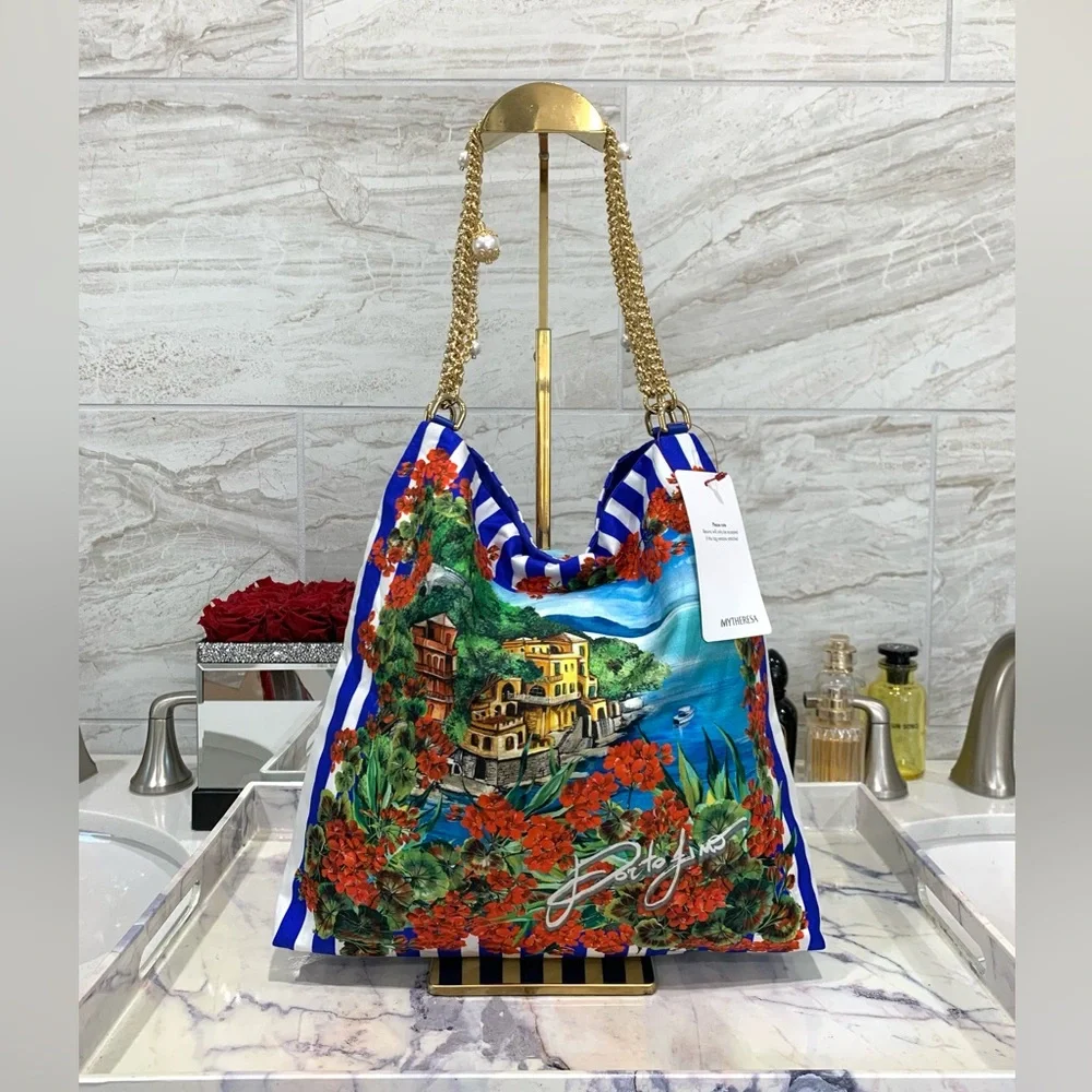 ❌SOLD❌Authentic Dolce & Gabbana Portofino Printed Shoulder Bag. - Picture 1 of 17
